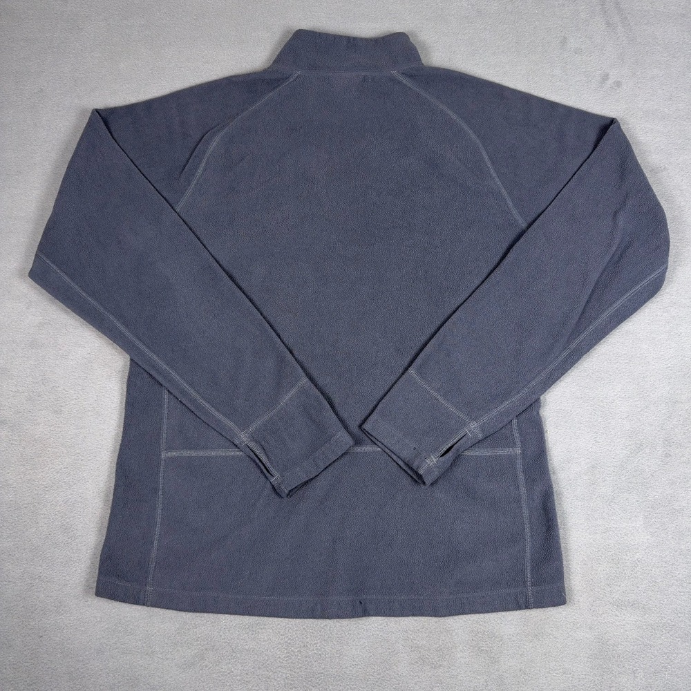 The North Face Mens Quarter Zip Fleece Pullover Gray Thumbhole M - Picture 2 of 6